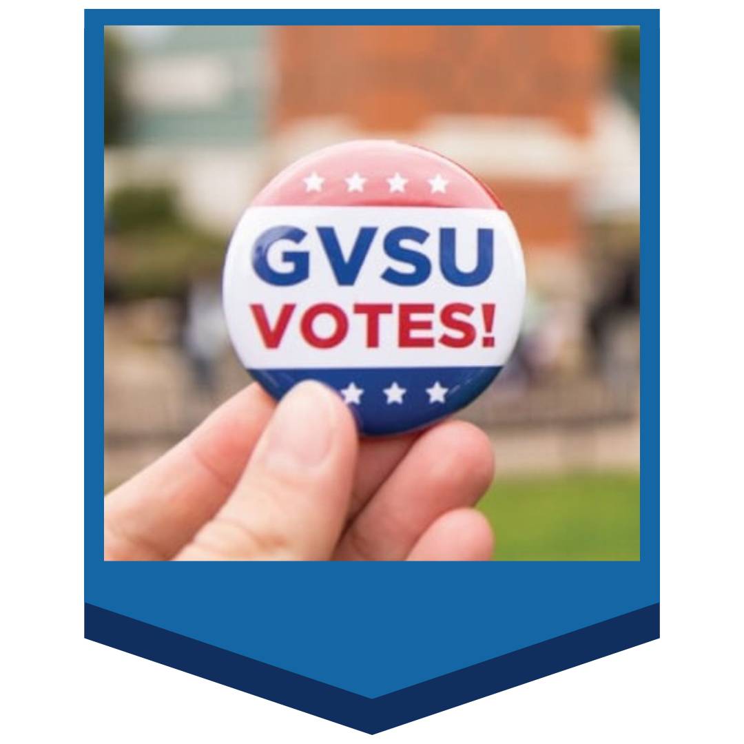 GVSU votes pin